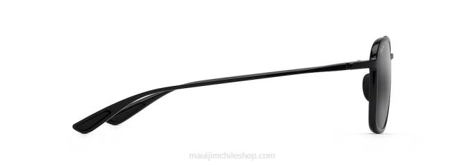 4DRP103 negro/gris neutro gafas de sol estilo aviador polarizadas keokea Maui Jim