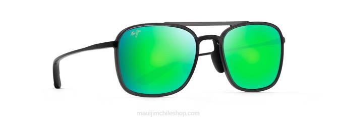 4DRP105 gris translúcido/verde gafas de sol estilo aviador polarizadas keokea Maui Jim