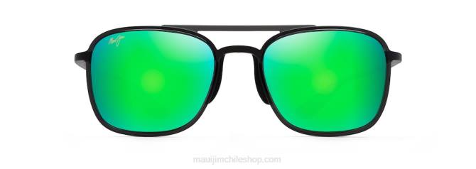 4DRP105 gris translúcido/verde gafas de sol estilo aviador polarizadas keokea Maui Jim