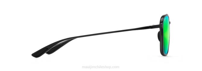 4DRP105 gris translúcido/verde gafas de sol estilo aviador polarizadas keokea Maui Jim