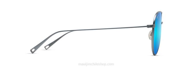 4DRP11 paloma gris/azul hawaii gafas de sol estilo aviador polarizadas walaka Maui Jim