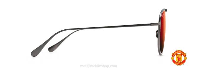 4DRP126 bronce oscuro con inserto negro brillante/lava hawaiana gafas de sol estilo aviador polarizadas Fair Winds Maui Jim