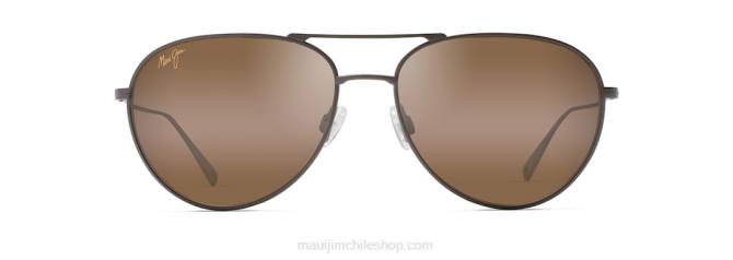 4DRP12 sepia satinado/bronce hcl gafas de sol estilo aviador polarizadas walaka Maui Jim