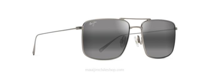 4DRP18 titanio mate/gris neutro lentes de sol estilo aviador polarizados aeko Maui Jim