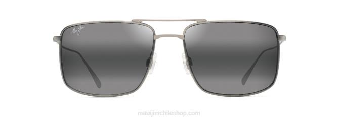4DRP18 titanio mate/gris neutro lentes de sol estilo aviador polarizados aeko Maui Jim