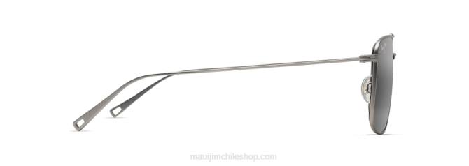 4DRP18 titanio mate/gris neutro lentes de sol estilo aviador polarizados aeko Maui Jim