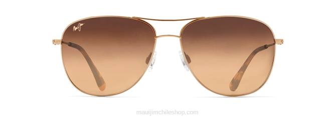 4DRP199 oro/hcl bronce lentes de sol tipo aviador polarizados cliff house Maui Jim
