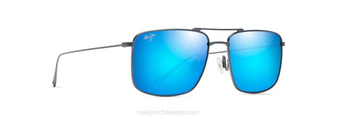 4DRP19 paloma gris/azul hawaii lentes de sol estilo aviador polarizados aeko Maui Jim