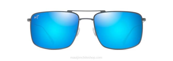 4DRP19 paloma gris/azul hawaii lentes de sol estilo aviador polarizados aeko Maui Jim