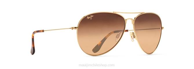 4DRP318 oro/hcl bronce gafas de sol tipo aviador polarizadas mavericks Maui Jim