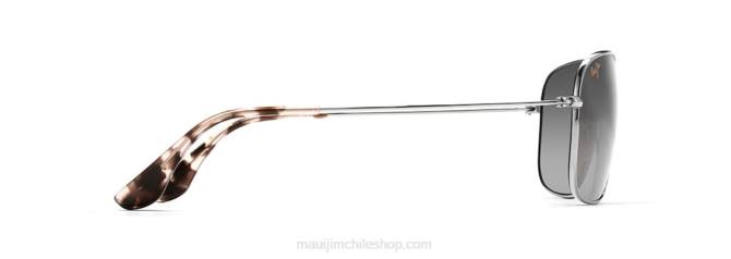 4DRP413 plateado/gris neutro gafas de sol de aviador polarizadas wiki wiki Maui Jim