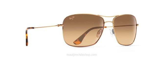 4DRP414 oro/hcl bronce gafas de sol de aviador polarizadas wiki wiki Maui Jim