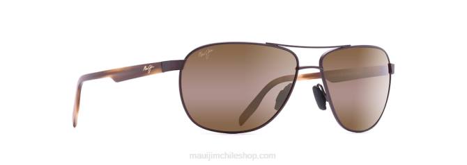4DRP422 chocolate mate/hcl bronce gafas de sol estilo aviador polarizadas Castles Maui Jim
