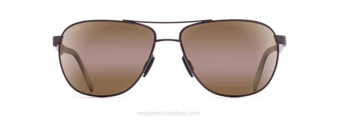 4DRP422 chocolate mate/hcl bronce gafas de sol estilo aviador polarizadas Castles Maui Jim