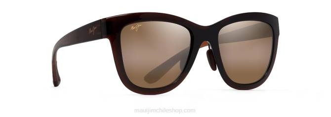 4DRP110 cerveza de raíz translúcida/bronce hcl gafas de sol clásicas polarizadas anuenue Maui Jim