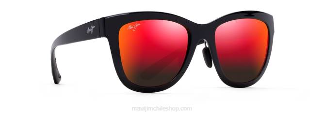 4DRP111 negro brillo/lava hawaiana gafas de sol clásicas polarizadas anuenue Maui Jim