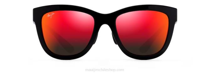 4DRP111 negro brillo/lava hawaiana gafas de sol clásicas polarizadas anuenue Maui Jim