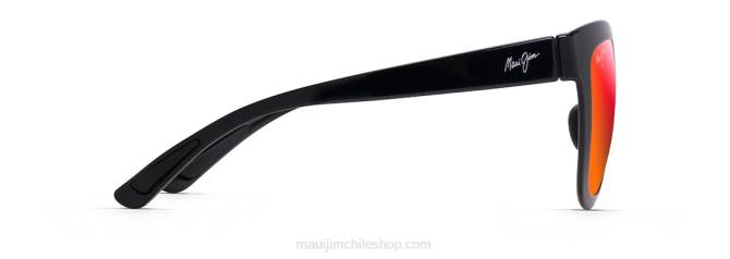 4DRP111 negro brillo/lava hawaiana gafas de sol clásicas polarizadas anuenue Maui Jim