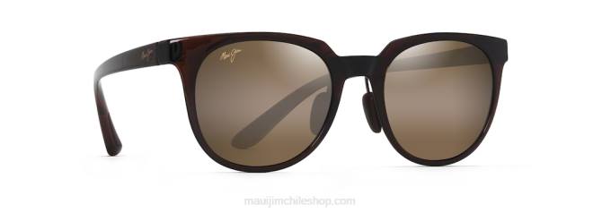 4DRP118 cerveza de raíz translúcida/bronce hcl gafas de sol clásicas polarizadas wailua Maui Jim