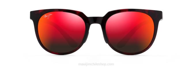 4DRP119 tortuga roja y negra/lava hawaiana gafas de sol clásicas polarizadas wailua Maui Jim