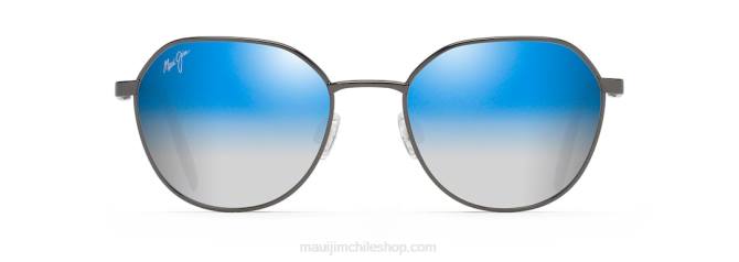 4DRP127 bronce oscuro/doble espejo de azul a plata gafas de sol clásicas polarizadas hukilau Maui Jim