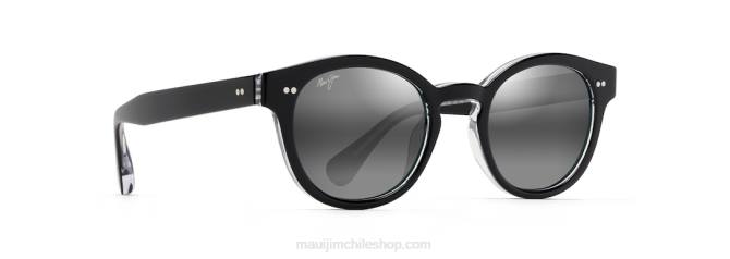 4DRP131 negro con cristal/gris neutro gafas de sol clásicas polarizadas joy ride Maui Jim