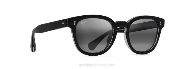 4DRP136 negro con cristal/gris neutro gafas de sol clásicas polarizadas guepardo 5 Maui Jim