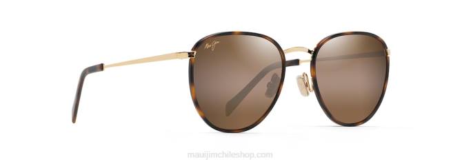 4DRP143 tortuga con oro/hcl bronce gafas de sol clásicas polarizadas de noni Maui Jim