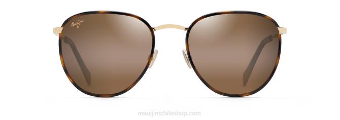4DRP143 tortuga con oro/hcl bronce gafas de sol clásicas polarizadas de noni Maui Jim