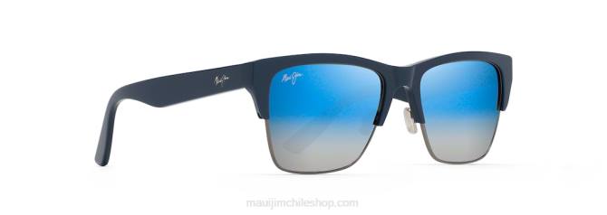 4DRP170 azul marino con bronce de cañón/espejo doble azul a plata gafas de sol perico polarizadas clasicas Maui Jim