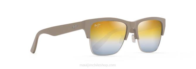 4DRP171 visón plateado con espejo plateado/dual dorado a plateado gafas de sol perico polarizadas clasicas Maui Jim