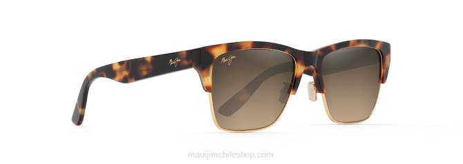 4DRP173 tortuga con oro/hcl bronce gafas de sol perico polarizadas clasicas Maui Jim
