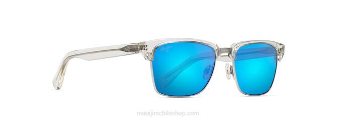 4DRP185 hawai cristal/azul anteojos de sol clásicos polarizados kawika Maui Jim