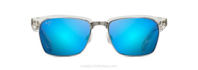 4DRP185 hawai cristal/azul anteojos de sol clásicos polarizados kawika Maui Jim