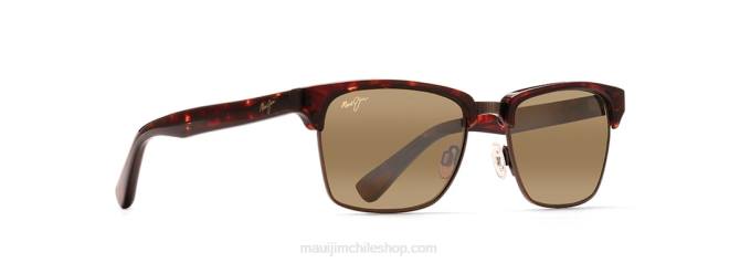 4DRP189 tortuga con oro antiguo/bronce hcl anteojos de sol clásicos polarizados kawika Maui Jim