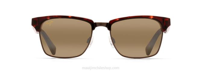 4DRP189 tortuga con oro antiguo/bronce hcl anteojos de sol clásicos polarizados kawika Maui Jim