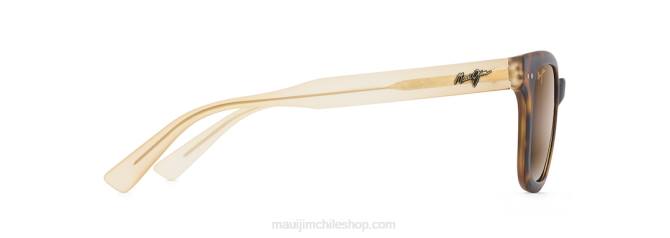 4DRP223 carey mate con patillas trans tan mate/bronce hcl gafas de sol clásicas polarizadas Shore Break Maui Jim