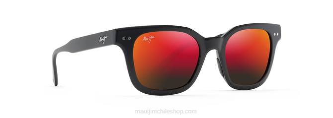 4DRP224 negro mate/lava hawaiana gafas de sol clásicas polarizadas Shore Break Maui Jim 4DRP224 negro mate/lava hawaiana gafas de sol clásicas polarizadas Shore Break Maui Jim
