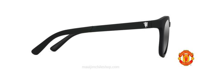 4DRP246 caucho negro mate/gris neutro gafas de sol clásicas polarizadas con cabeza de koko Maui Jim
