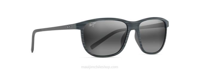 4DRP253 raya gris/gris neutro lentes de sol clásicos polarizados lele kawa Maui Jim