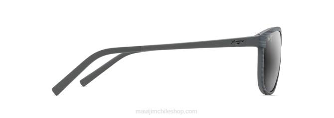 4DRP253 raya gris/gris neutro lentes de sol clásicos polarizados lele kawa Maui Jim
