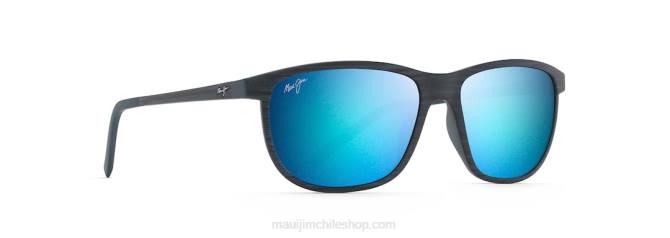 4DRP254 raya azul marino oscuro/azul hawaii lentes de sol clásicos polarizados lele kawa Maui Jim