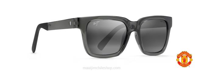 4DRP266 gris translúcido brillante/gris neutro mongoose gafas de sol clásicas polarizadas Maui Jim