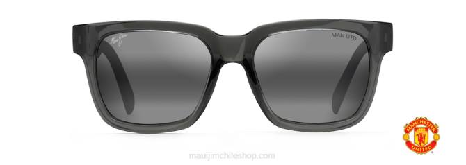 4DRP266 gris translúcido brillante/gris neutro mongoose gafas de sol clásicas polarizadas Maui Jim