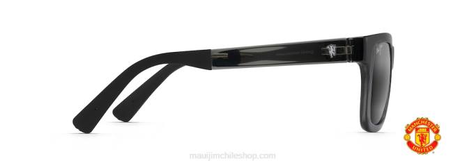 4DRP266 gris translúcido brillante/gris neutro mongoose gafas de sol clásicas polarizadas Maui Jim