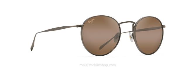 4DRP358 bronce antiguo/bronce hcl nautilus gafas de sol clásicas polarizadas con ajuste asiático Maui Jim