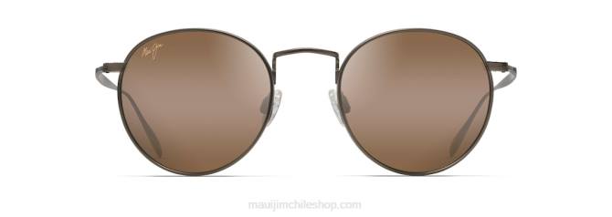 4DRP358 bronce antiguo/bronce hcl nautilus gafas de sol clásicas polarizadas con ajuste asiático Maui Jim