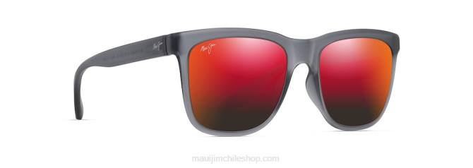 4DRP36 gris mate translúcido/lava hawaii gafas de sol clásicas polarizadas pehu Maui Jim