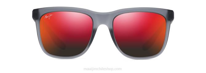 4DRP36 gris mate translúcido/lava hawaii gafas de sol clásicas polarizadas pehu Maui Jim