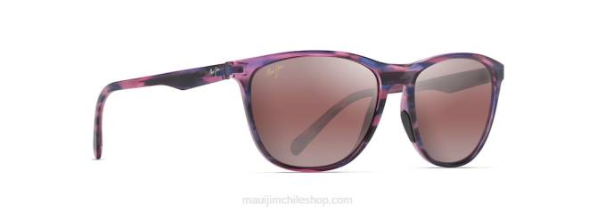 4DRP378 puesta de sol lila/rosa gafas de sol clásicas polarizadas de caña de azúcar Maui Jim